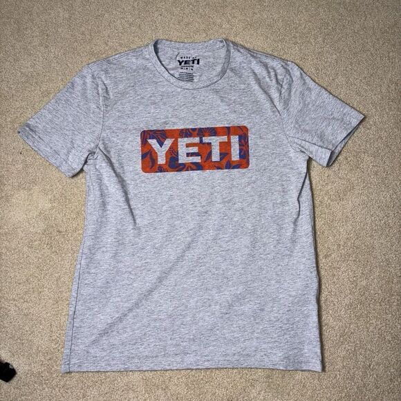 Yeti Coolers Graphic T-Shirt Short Sleeve Men’s Size Medium Gray - Picture 1 of 6
